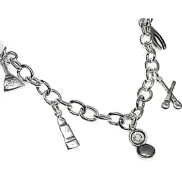 Pulsera plata Ley 925m fetiches estética 19cm. [AB3614]