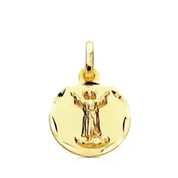 Medalla oro 9k Niño divino 14mm. [AB3246GR]