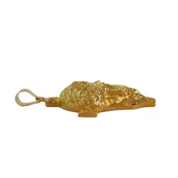 Cabeza rostro Cristo oro 18k cruz 40mm. [AA2445]