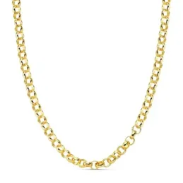 Cadena oro 18k rolo hueca 45cm. [AB4194]