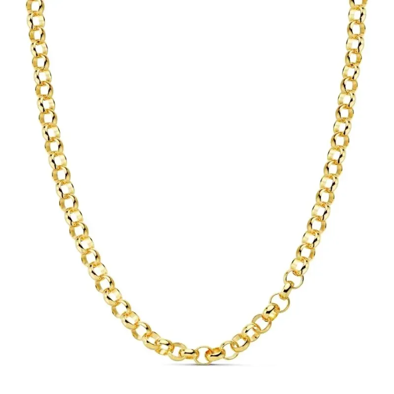Cadena oro 18k rolo hueca 45cm. [AB4194]