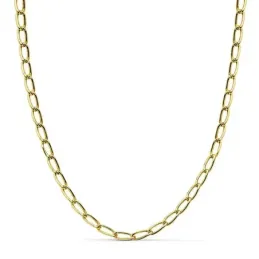 Cadena oro 18k bilbao hueca 50cm. [AB4197]