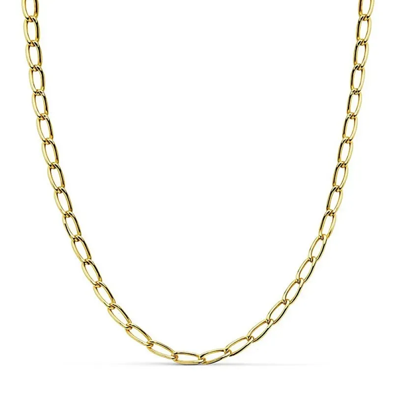 Cadena oro 18k bilbao hueca 50cm. [AB4197]