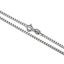 Cadena plata Ley 925m 45 cm. bolitas [AB4275]