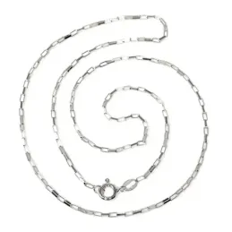 Cadena plata Ley 925m 45 cm. forzada [AB4286]