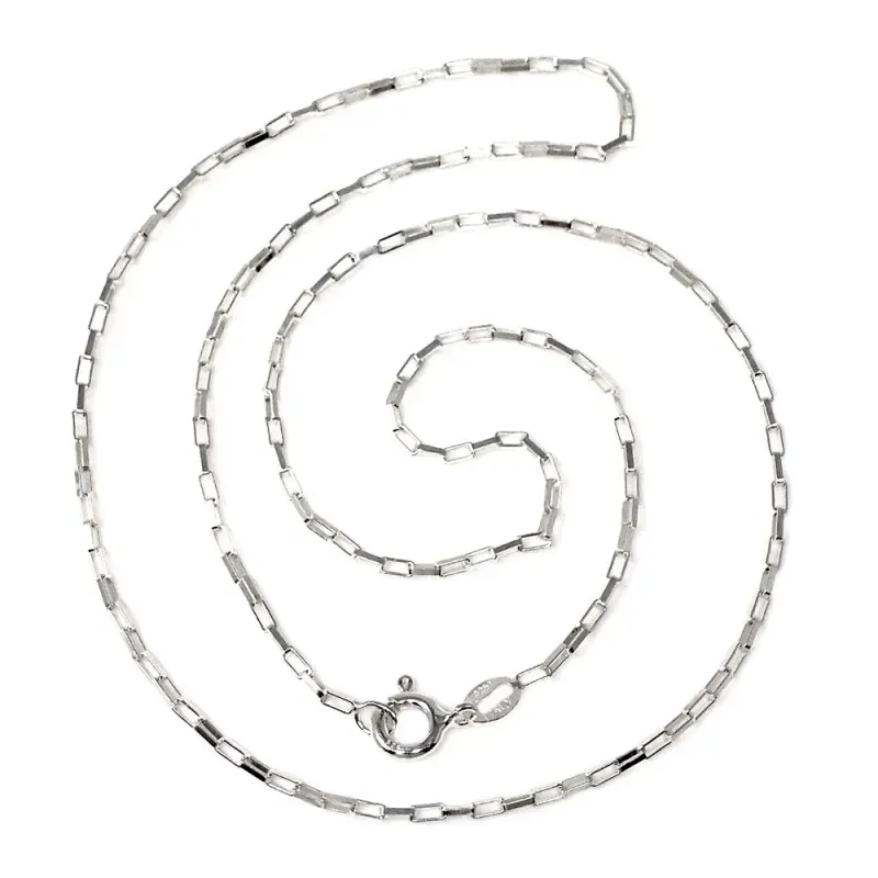 Cadena plata Ley 925m 45 cm. forzada [AB4286]