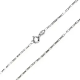 Cadena plata Ley 925m 45 cm. forzada [AB4286]