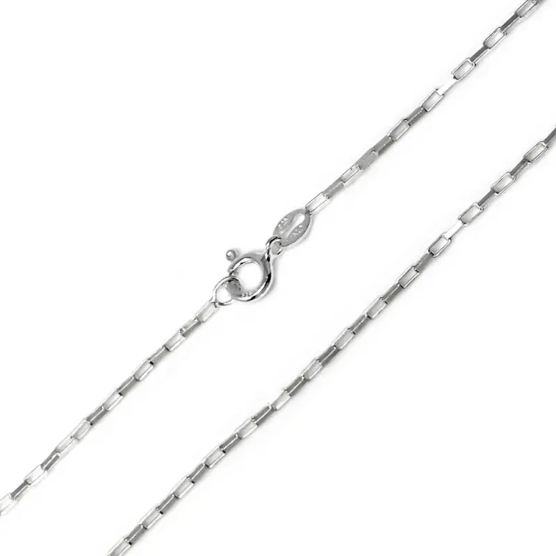 Cadena plata Ley 925m 45 cm. forzada [AB4286]