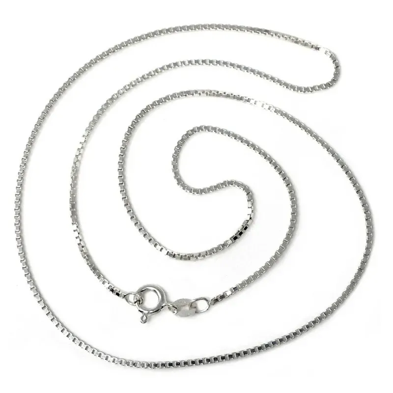 Cadena plata Ley 925m 45 cm. modelo veneciana [AB4325]