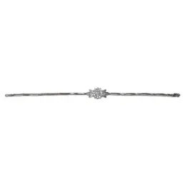 Pulsera oro blanco 18k circonitas [AB4579]