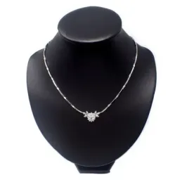 Gargantilla oro blanco 18k circonitas [AB4868]