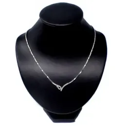 Gargantilla oro blanco 18k circonitas [AB4869]