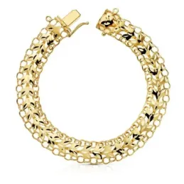 Pulsera oro 18k princesa 20cm. 10mm. [AB4617]