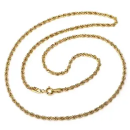 Cordón oro 18k salomónico 40cm. ligero 3.5mm. [AB4771]