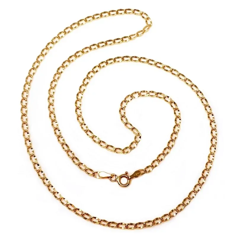 Cadena oro 18k forzada hueca 45cm. 2mm. [AB4776]