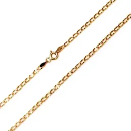 Cadena oro 18k forzada hueca 45cm. 2mm. [AB4776]