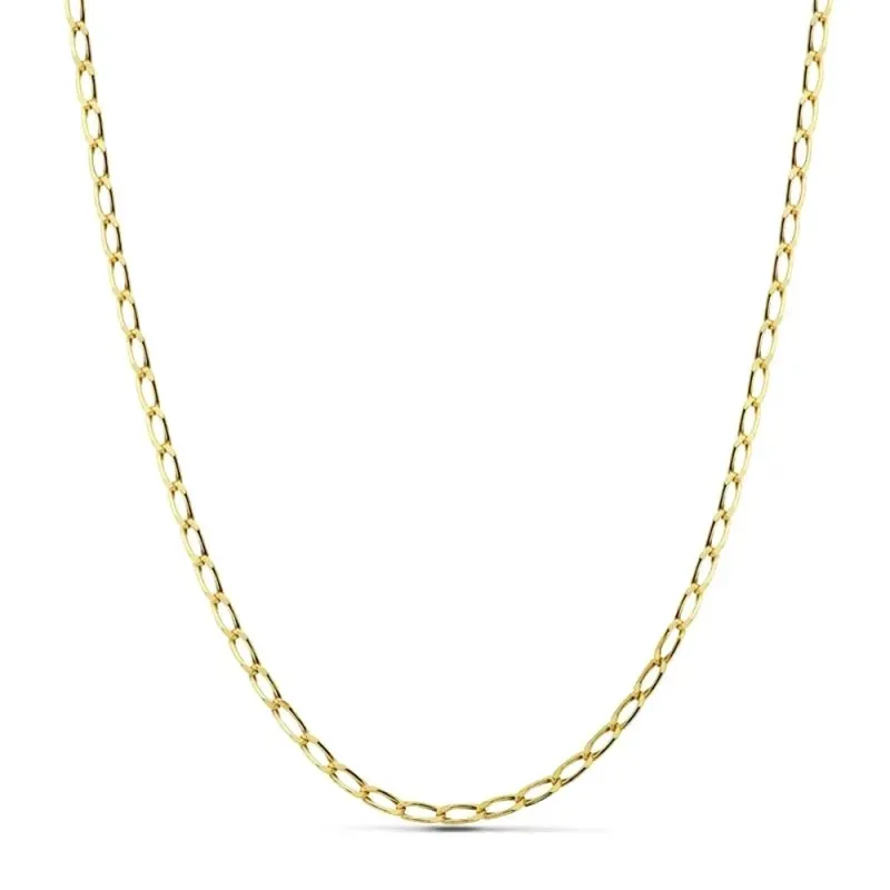 Cadena oro 18k bilbao hueca 50cm. 2.5mm. [AB4791]