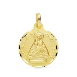 Medalla oro 18k Virgen de la Cabeza Zújar 18mm. [AB4796GR]