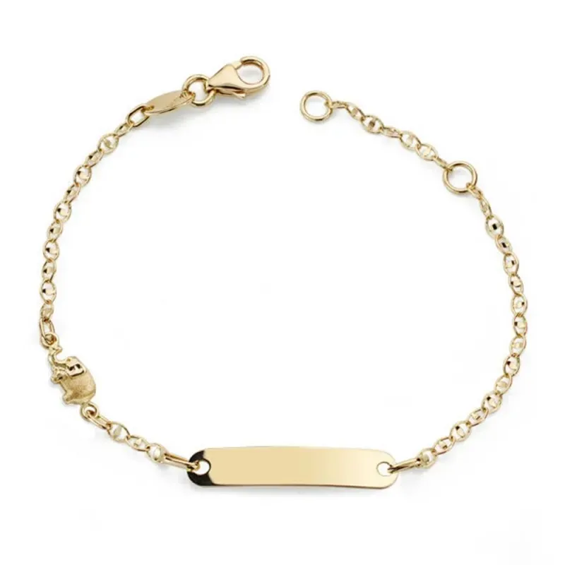 Esclava oro 18k 14cm. motivo elefante [AB4804]