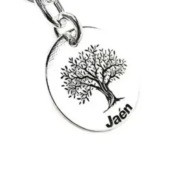 Pulsera plata Ley 925m fetiche 18.5cm. monumentos Jaén [AB6081]