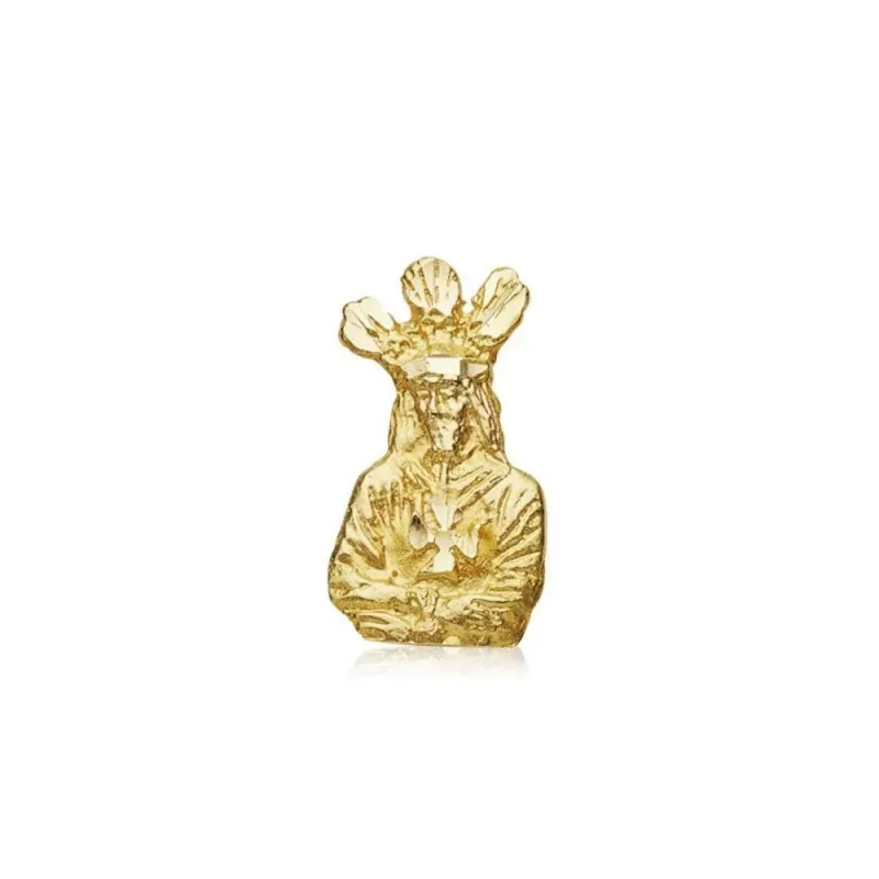 Medalla oro 18k Cristo Cautivo 13mm. silueta [AB8732]