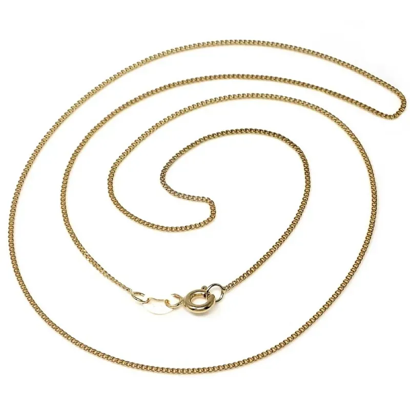 Cadena oro 18k barbada 60cm. espesor 0.8mm. [AB8740]