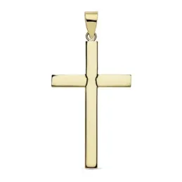 Colgante oro 18k cruz 32mm. lisa [AB8791]