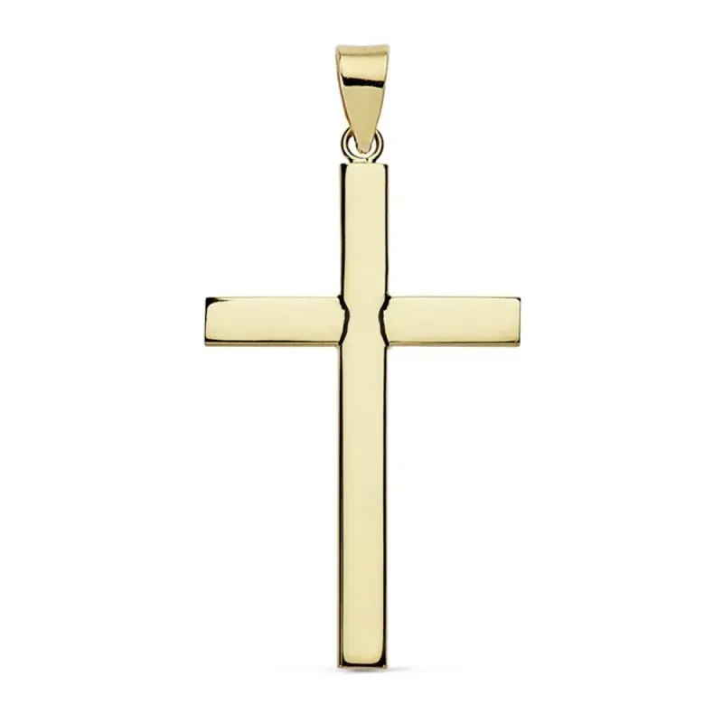 Colgante oro 18k cruz 32mm. lisa [AB8791]