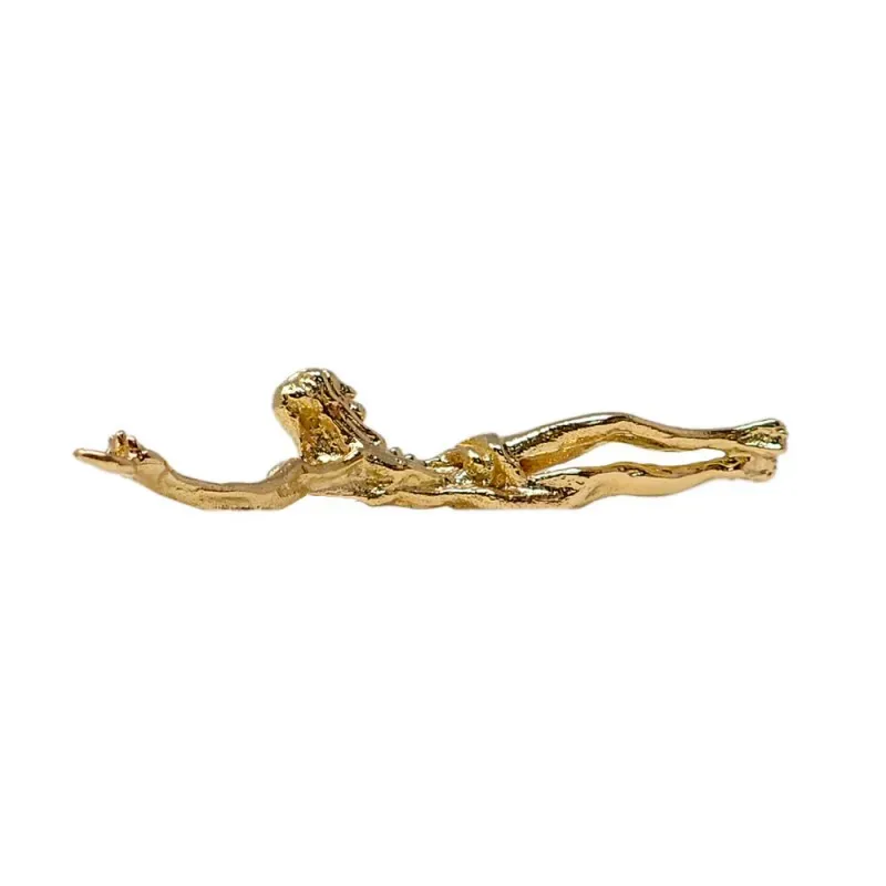 Colgante oro 18k Cristo Dalí 38mm. liso [AB8839]