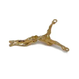 Colgante oro 18k Cristo Dalí 38mm. liso [AB8839]