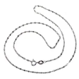 Cadena oro blanco 18k diamantada 45cm. espesor 1.5mm. [AB8997]