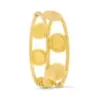 Pulsera oro 18k rígida monedas antiguas dólar ovalada