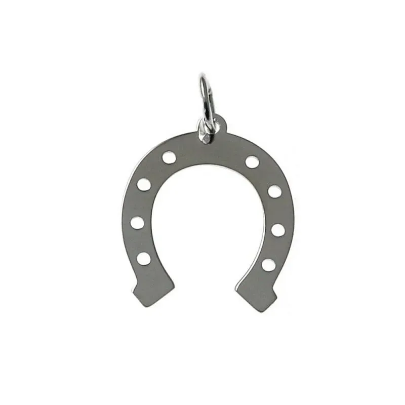 Colgante plata Ley 925m motivo herradura 25mm. suerte calada [AC0474]