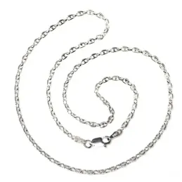 Cadena plata Ley 925m tipo calabrote 45cm. largo [AC0675]