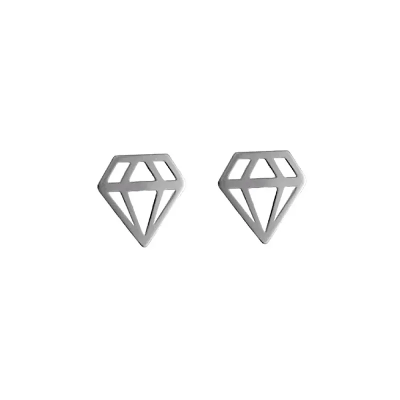 Pendientes plata Ley 925m diamantes 9mm. láser cierre presión mujer [AC1225]