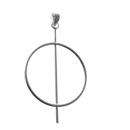 Colgante plata Ley 925m Karma 29mm. barra 45mm. mujer [AC1328]