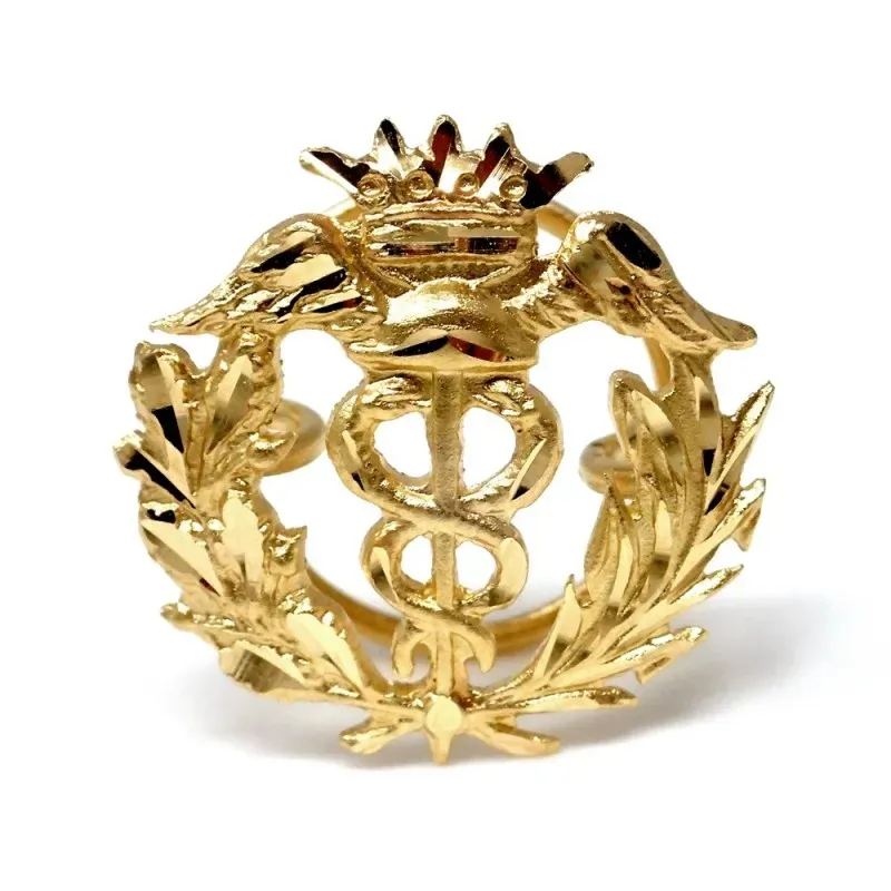 Pin solapa Comercio oro 18k insignia profesional 16mm.