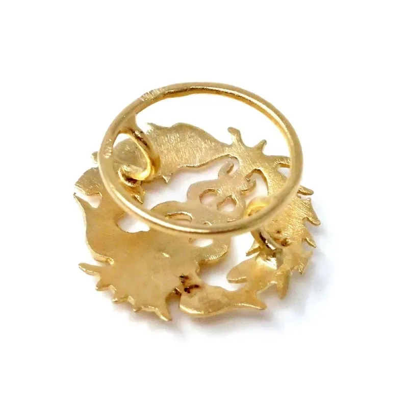 Pin solapa Comercio oro 18k insignia profesional 16mm.