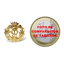 Pin solapa Comercio oro 18k insignia profesional 16mm.