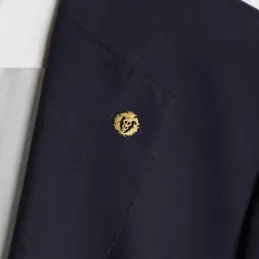Pin solapa Comercio oro 18k insignia profesional 16mm.