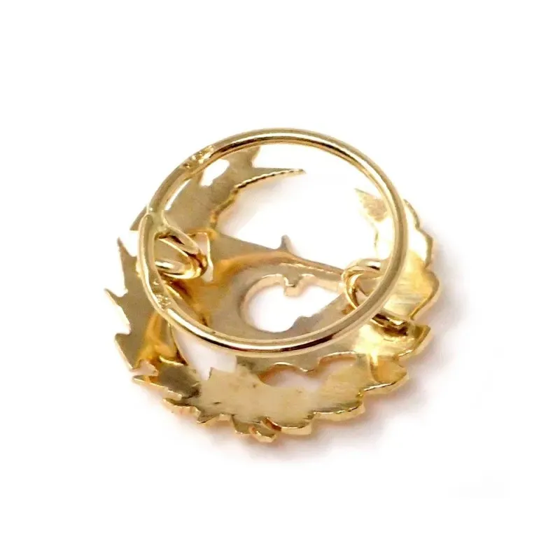 Pin solapa Óptico oro 18k insignia profesional 16mm.