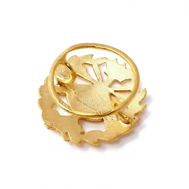 Pin solapa Química oro18k insignia profesional 15mm.