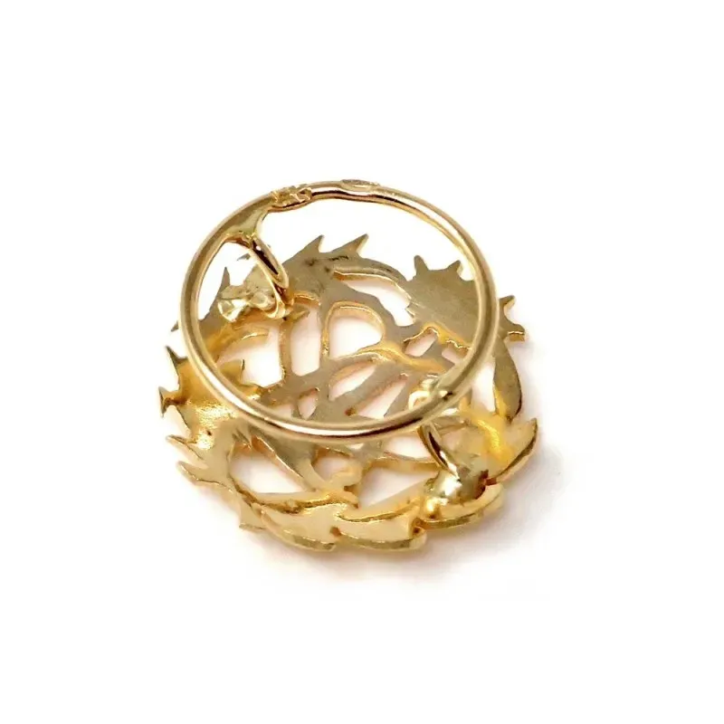 Pin solapa Física oro 18k insignia profesional 16mm.
