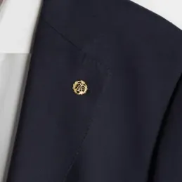 Pin solapa Física oro 18k insignia profesional 16mm.