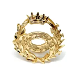 Pin solapa Biología oro 18k insignia profesional 16mm.