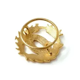 Pin solapa Biología oro 18k insignia profesional 16mm.