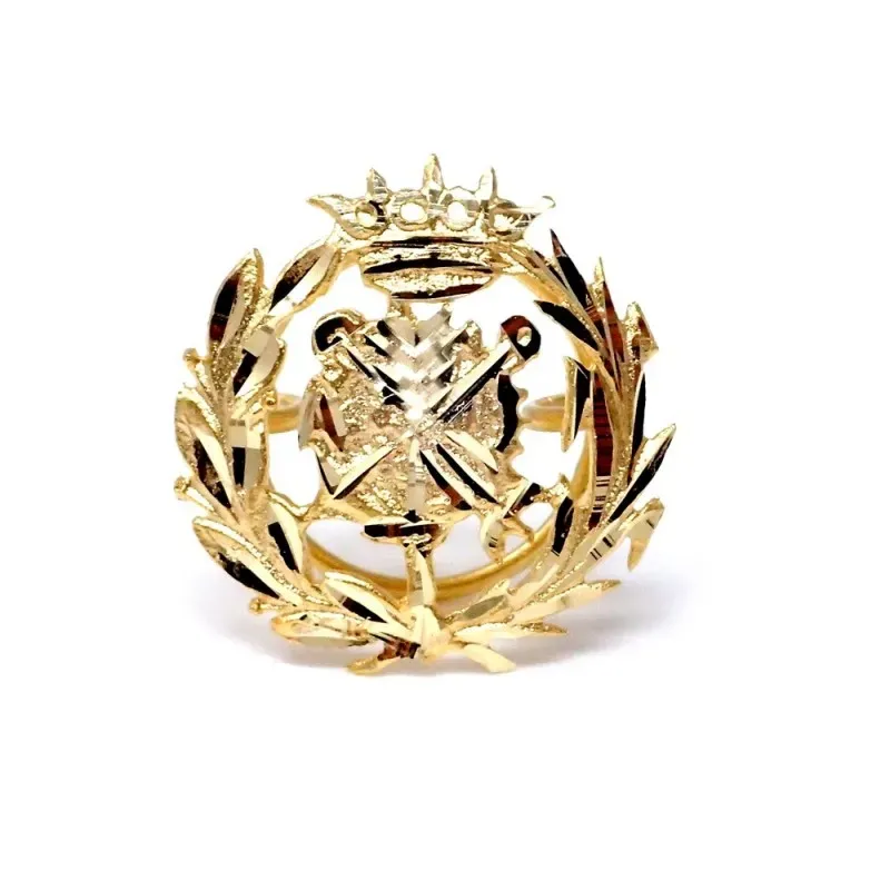 Pin solapa Empresariales oro 18k insignia profesional 17mm.