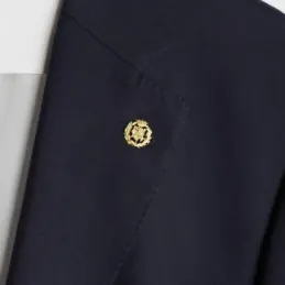 Pin solapa Empresariales oro 18k insignia profesional 17mm.