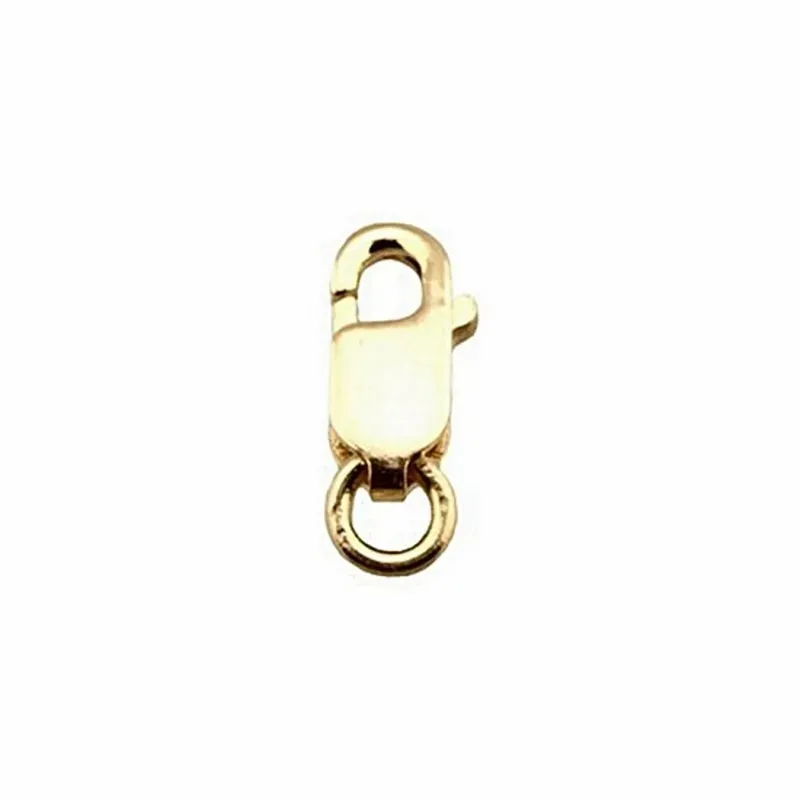 Fornitura oro 18k cierre mosquetón 12x5mm. asa 2mm. unisex