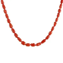Collar Oro Amarillo 18k modelo Coral (coral barroco 14mm.) Medida:45cm.